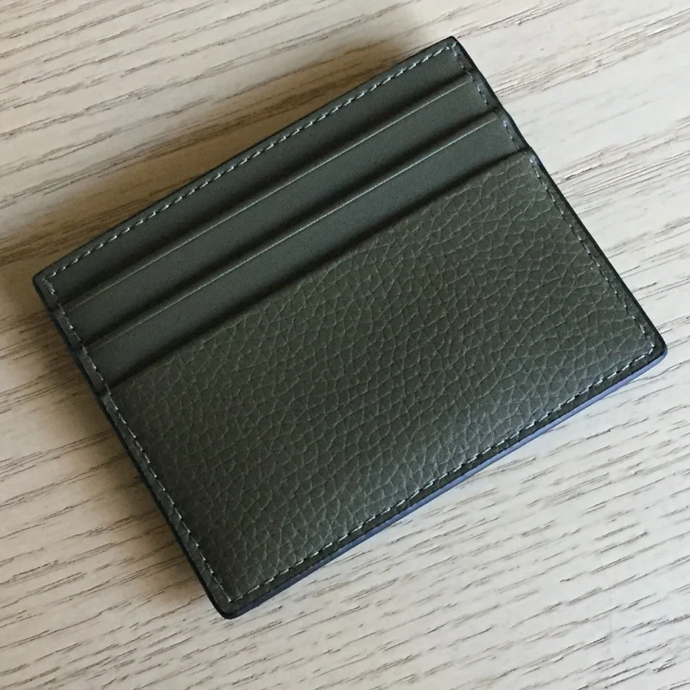 Michael Kors Cooper Olive Leather Card Holder Case